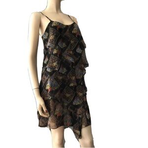 Free People spaghetti straps floral raffle  dress